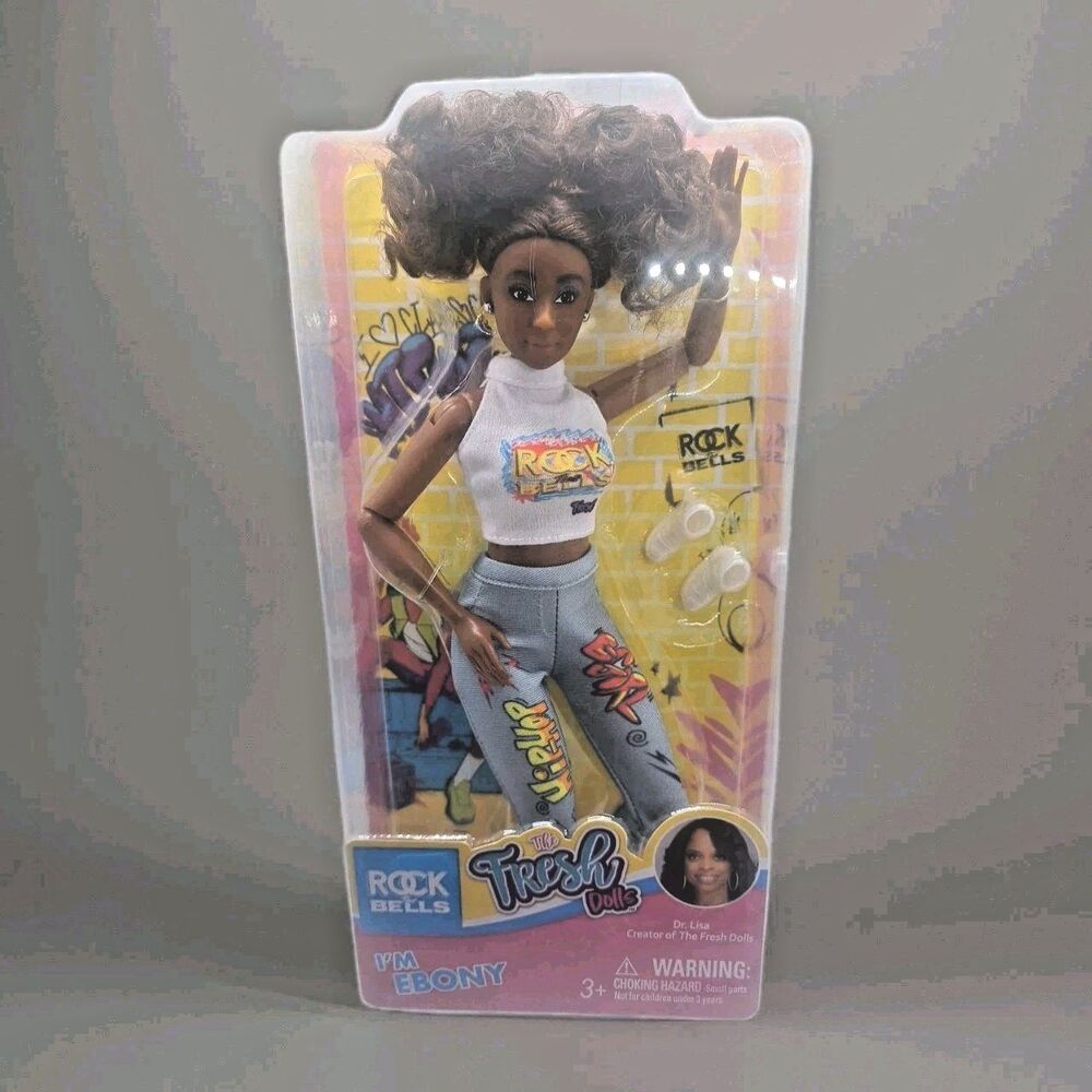 The Fresh Dolls Rock the Bells Ebony Fashion Doll - Articulated - New